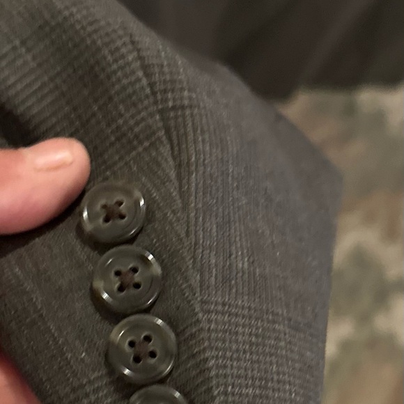 Vintage Hart Schaffner Marx Grey Tweed Blazer size 40R made in the USA - Picture 6 of 10